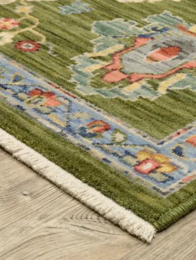 Lucca 5'3" x 7'6" Green Rug