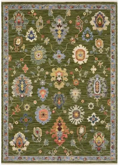 Lucca 5'3" x 7'6" Green Rug