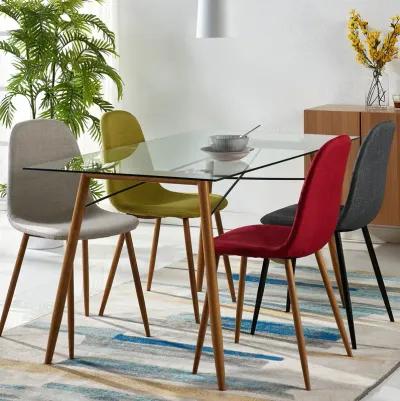 Teamson Home - Minimalista Glass Dining Table