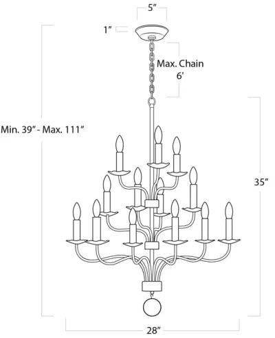 Caden Chandelier Small