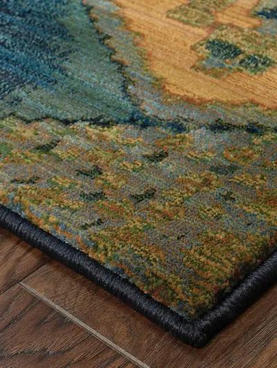 Kharma II 9'9" x 12'2" Blue Rug