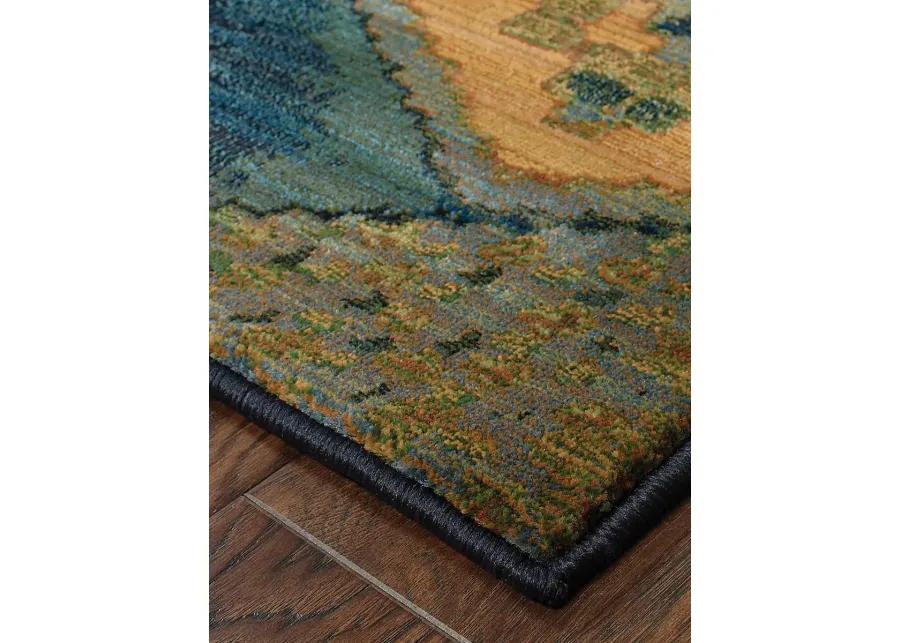 Kharma II 9'9" x 12'2" Blue Rug