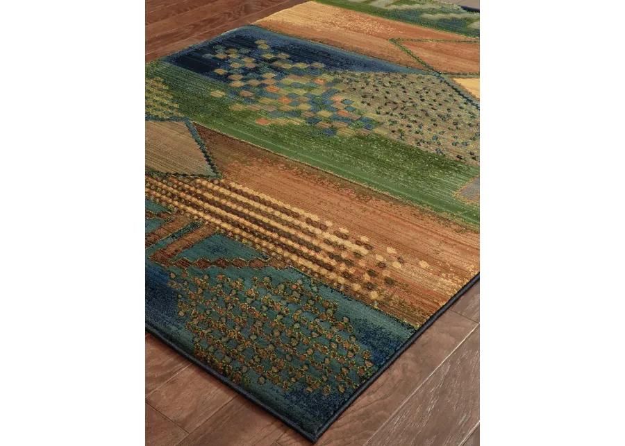 Kharma II 9'9" x 12'2" Blue Rug