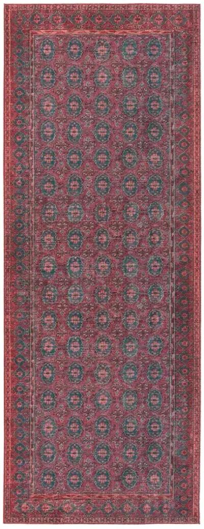 Harman Hold K Lester Kalinar Red 3'1" x 12' Runner Rug