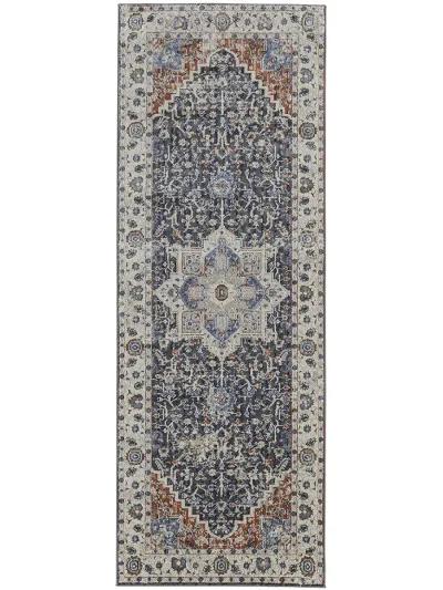 Kaia 39HTF Ivory/Blue/Red 3' x 10' Rug