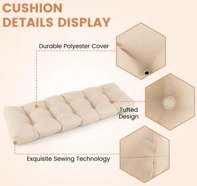 Indoor Outdoor Tufted Bench Cushion with Soft PP Cotton