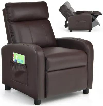 Ergonomic PU Leather Kids Recliner Chair for Comfortable Lounge and Relaxation