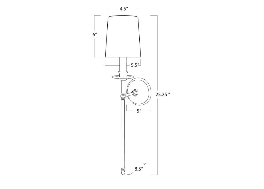 Fisher Sconce Single