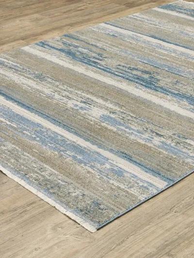 Bauer 2'3" x 7'6" Blue Rug