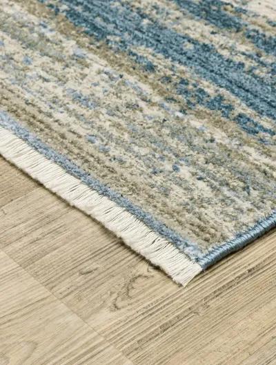 Bauer 2'3" x 7'6" Blue Rug