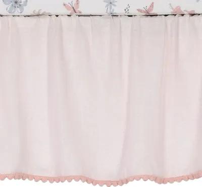 Lambs & Ivy Baby Blooms 3-Piece Pink Floral/Butterfly Baby Crib Bedding Set