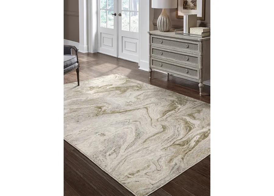 Nebulous 6'7" x 9'6" Beige Rug