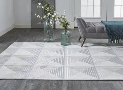 Micah 3044F Ivory/Gray/Ivory 8' x 10' Rug