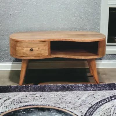 Oak-ish Wave Coffee Table