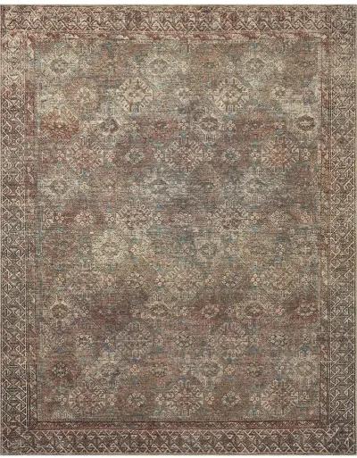 Billie BIL04 Aqua/Rust 6' x 9' Rug