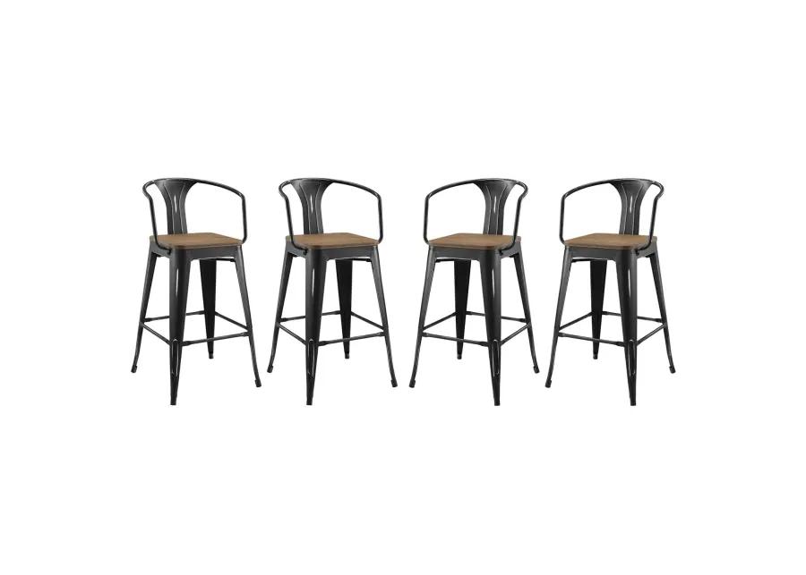 Promenade Bar Stool Set of 4