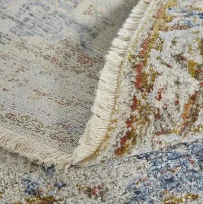 Kaia 39HWF Ivory/Orange/Blue 5' x 7'9" Rug