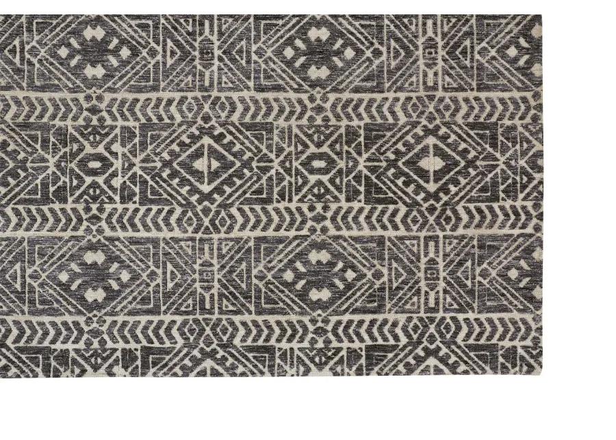 Colton 8627F Gray/Black/Ivory 3'6" x 5'6" Rug