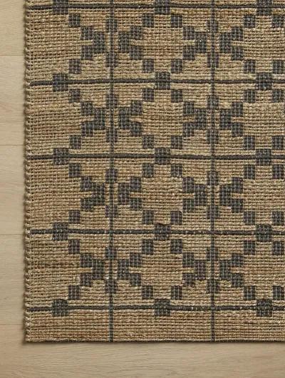 Judy JUD-05 Natural / Graphite 2''3" x 3''9" Rug by Chris Loves Julia