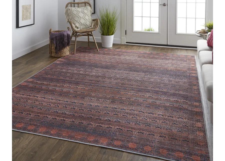 Voss 39H4F Red/Brown/Blue 8'10" x 12' Rug