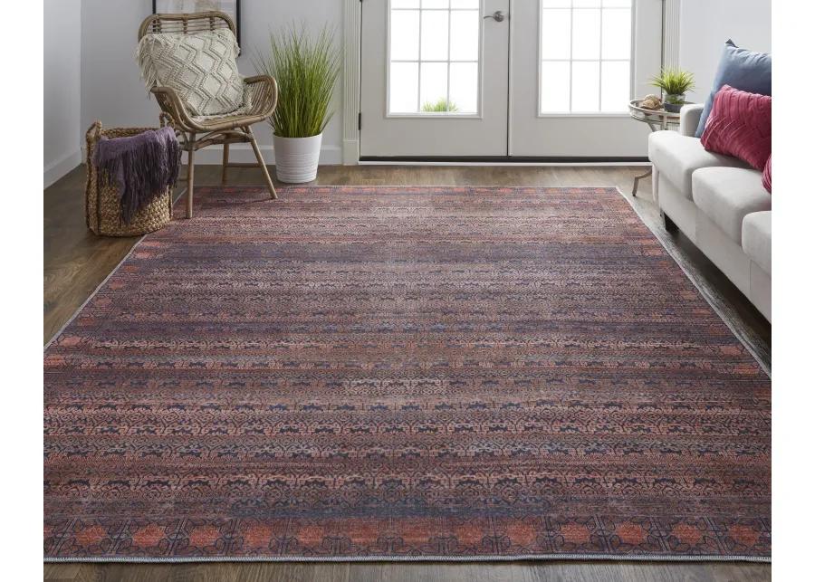 Voss 39H4F Red/Brown/Blue 8'10" x 12' Rug