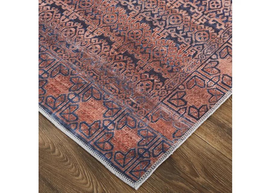 Voss 39H4F Red/Brown/Blue 8'10" x 12' Rug