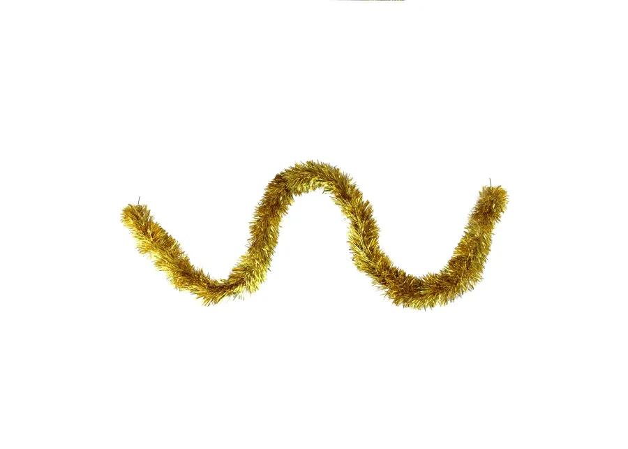 12' x 2.75" Deep Gold Traditional Artificial Christmas Garland - Unlit