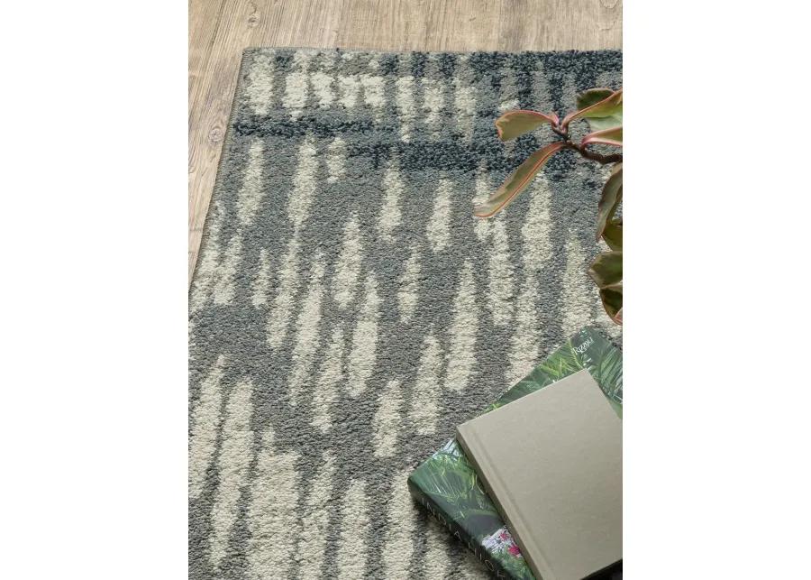 Seneca 2'3" x 7'6" Grey Rug