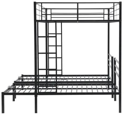 Merax Classic Triple Bunk Bed  with Built-in Shelf