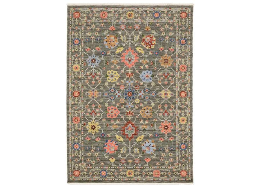 Lucca 7'10" x 10'10" Grey Rug