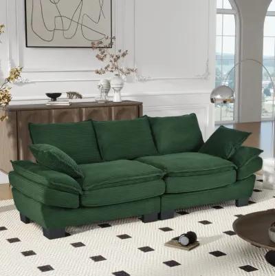 Merax Corduroy Fabric Sofa Couch