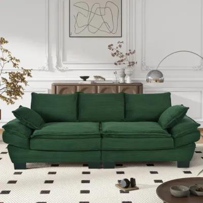 Merax Corduroy Fabric Sofa Couch