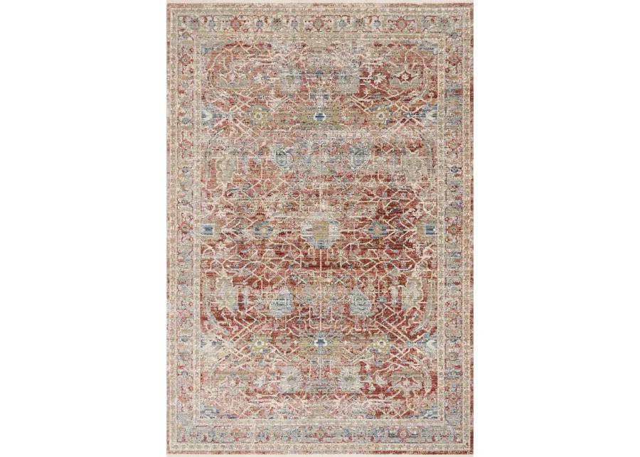 Claire Red/Ivory 9'6" x 13' Rug