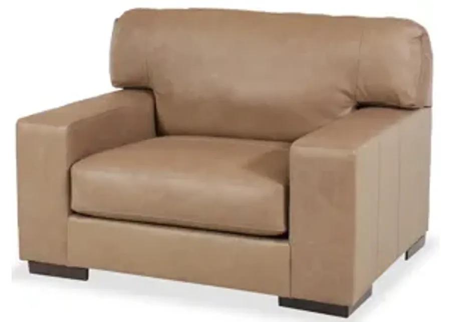 Lombardia Oversized Leather Chair