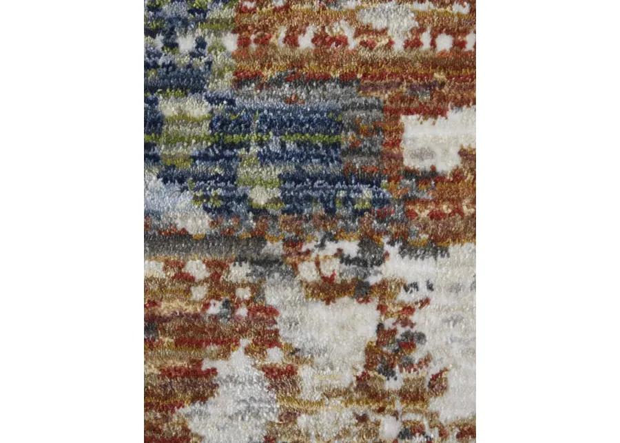 Sonora 39NUF 7'10" x 10'3" Ivory/Blue/Red Rug