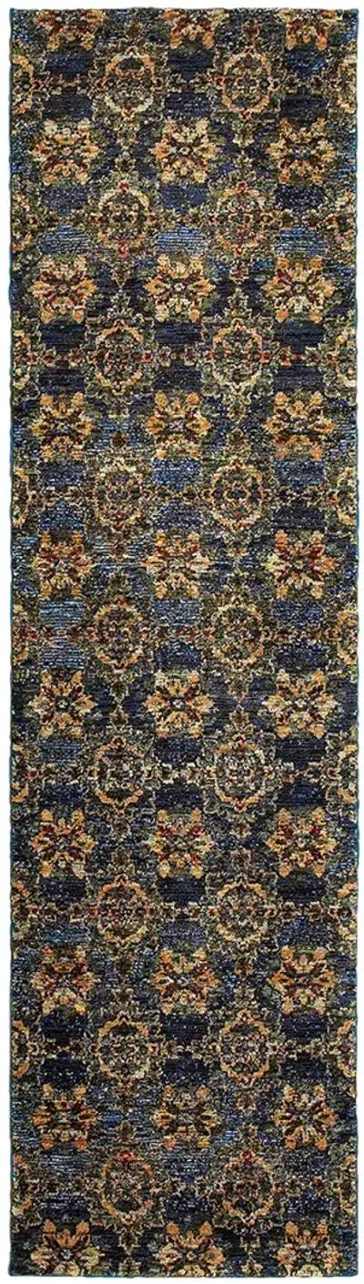 Andorra 1'10" x 3'2" Blue Rug