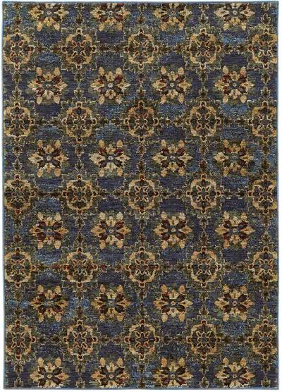 Andorra 1'10" x 3'2" Blue Rug