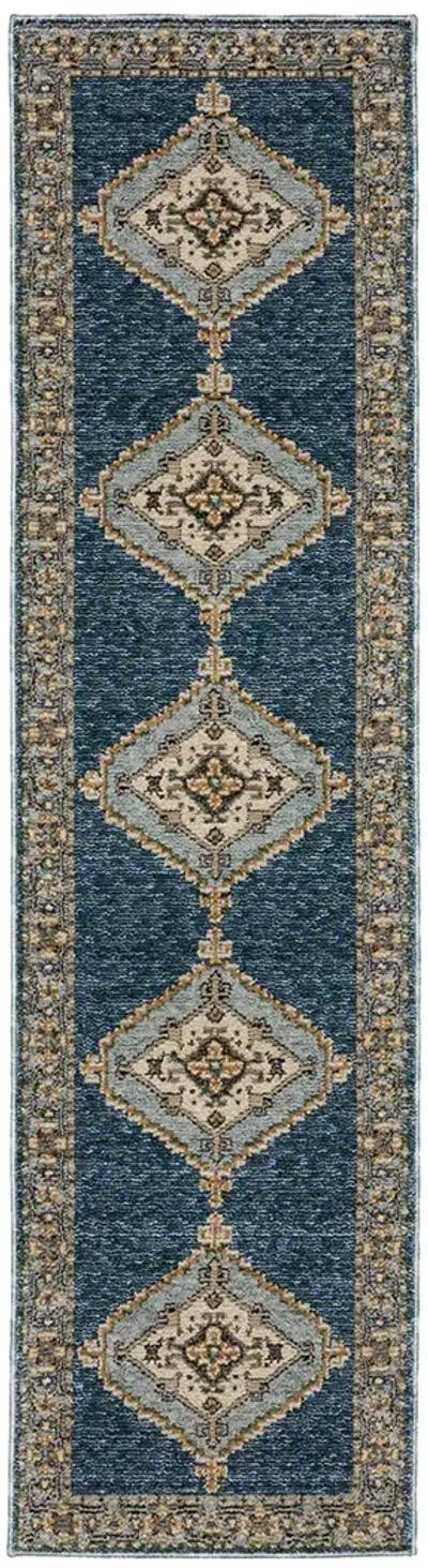 Andorra 2'3" x 8' Blue Rug