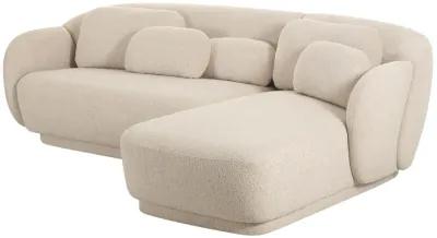 Misty Cream Boucle Sectional - RAF