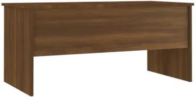 Coffee Table Brown Oak 40.2"x19.9"x18.3" Engineered Wood