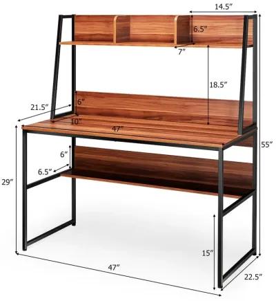 47-Inch Computer Desk Writing Study Table Workstation