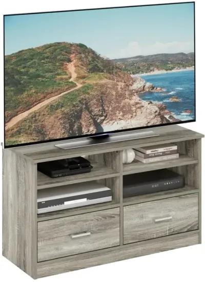 Furinno Jensen TV Stand with Drawer, French Oak