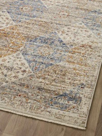 Sorrento SOR02 Ivory/Multi 6'7" x 9'10" Rug