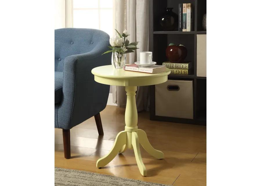 ACME Alger Accent Table, Light Yellow