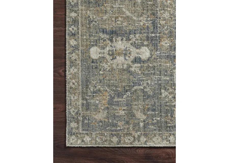 Rosemarie ROE03 Sand/Lagoon 6'3" x 9' Rug