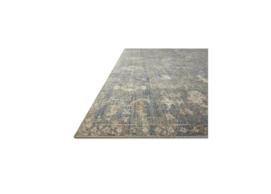 Rosemarie ROE03 Sand/Lagoon 6'3" x 9' Rug