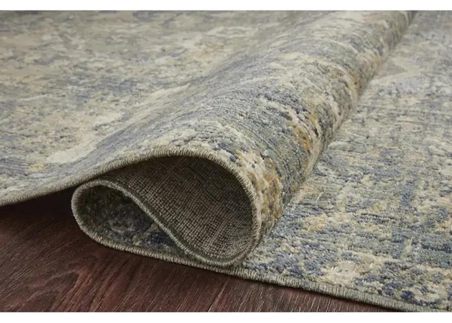 Rosemarie ROE03 Sand/Lagoon 6'3" x 9' Rug