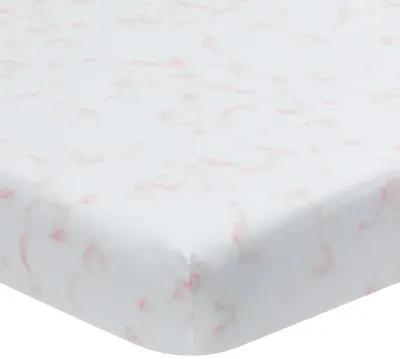 Lambs & Ivy Signature Rose Marble Organic Cotton Fitted Crib Sheet