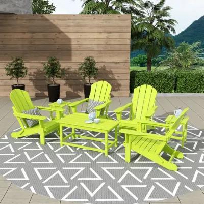 WestinTrends 3-Piece Outdoor Patio Adirondack Coffee and Side Table Set