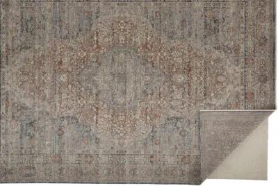 Marquette 3778F Gray/Ivory/Orange 2'8" x 8' Rug